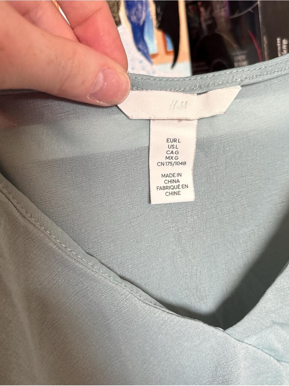 H&M Sage Green Ruffle Spaghetti Strap Cami - Picture 3 of 3